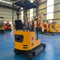 12A 1 Ton Mini Excavator Household Orchard Greenhouse Indoor Demolition Small Track Digger With Multi Attachments Ready Stock