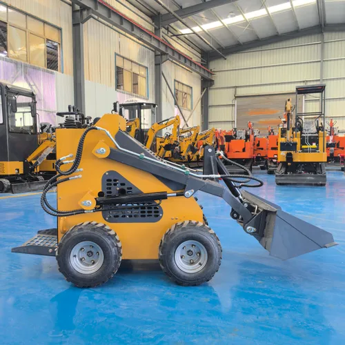 480S Mini Wheel Skid Steer Loader Household Construction Small 4WD Skid Steer With Multi Attachments Ready Stock
