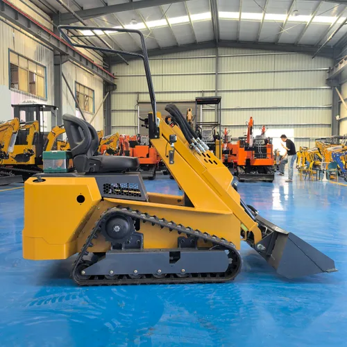 480S Track Mini Skid Steer Loader Rubber Track Compact Machine For Indoor Basement Narrow Aisle Ready Stock