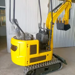 Brand New Model 1 Ton Mini Excavator Retractable Chassis Rubber Track For Orchard Greenhouse
