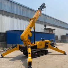 Large Tonnage Crawler Spider Crane With Operator Cabin Multi-Section Telescopic Boom Hydraulic Lifter For Factory Heavy Lifting