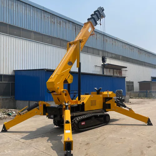 Large Tonnage Crawler Spider Crane With Operator Cabin Multi-Section Telescopic Boom Hydraulic Lifter For Factory Heavy Lifting