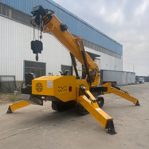 Large Tonnage Crawler Spider Crane With Operator Cabin Multi-Section Telescopic Boom Hydraulic Lifter For Factory Heavy Lifting
