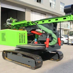 YH-03D Solar Pile Driver Tracked Full Hydraulic Soil & Rock Dual-Use Telescopic Mast PV Drilling Machine Ready Stock