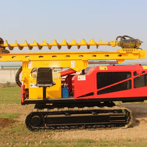 Yuchai 85kw Agricultural PV Spiral Driller Steel Track 360° Rotation Farm Solar Piling Equipment