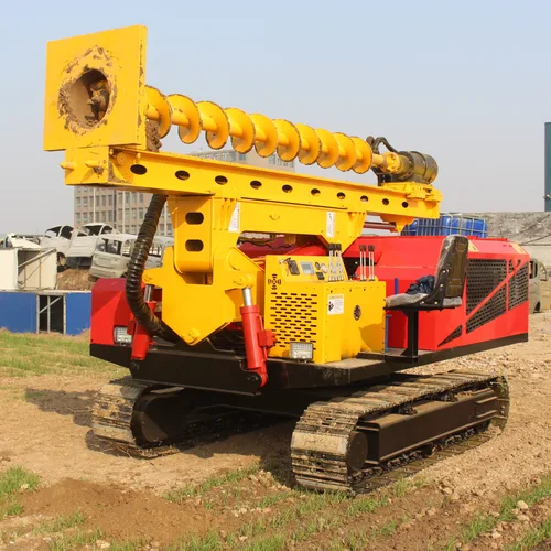 Yuchai 85kw Agricultural PV Spiral Driller Steel Track 360° Rotation Farm Solar Piling Equipment