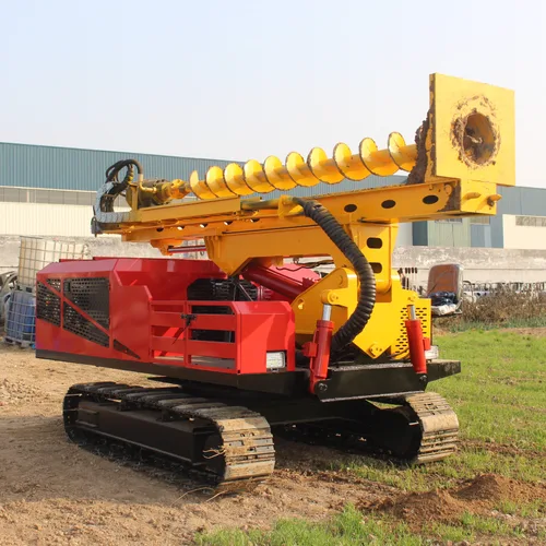 Yuchai 85kw Agricultural PV Spiral Driller Steel Track 360° Rotation Farm Solar Piling Equipment