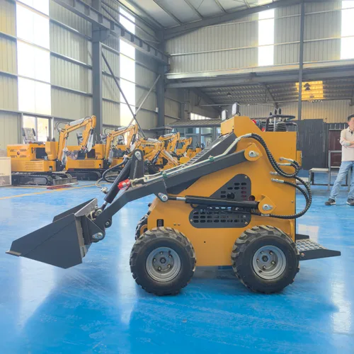 480S Mini Wheel Skid Steer Loader Household Construction Small 4WD Skid Steer With Multi Attachments Ready Stock