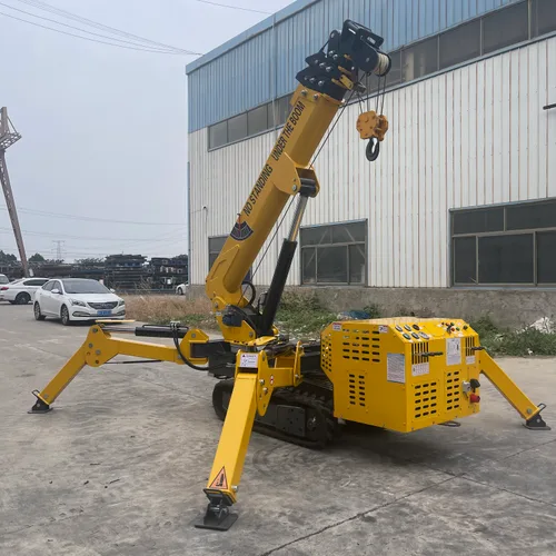 Mini Crawler Spider Crane Telescopic Boom Hydraulic Lifter For Indoor Narrow Space High-Altitude Lifting