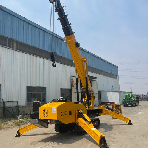 Large Tonnage Crawler Spider Crane With Operator Cabin Multi-Section Telescopic Boom Hydraulic Lifter For Factory Heavy Lifting