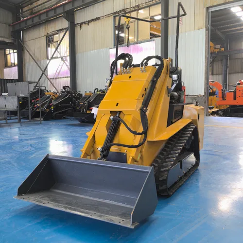480S Track Mini Skid Steer Loader Rubber Track Compact Machine For Indoor Basement Narrow Aisle Ready Stock