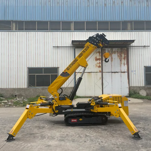 Mini Crawler Spider Crane Telescopic Boom Hydraulic Lifter For Indoor Narrow Space High-Altitude Lifting