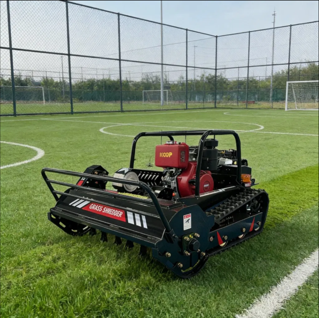 GC-192-80C Remote Control Crawler Diesel Lawn Mower 15HP 60° Slope Orchard 80cm Grass Shredder CE EPA Export Certified