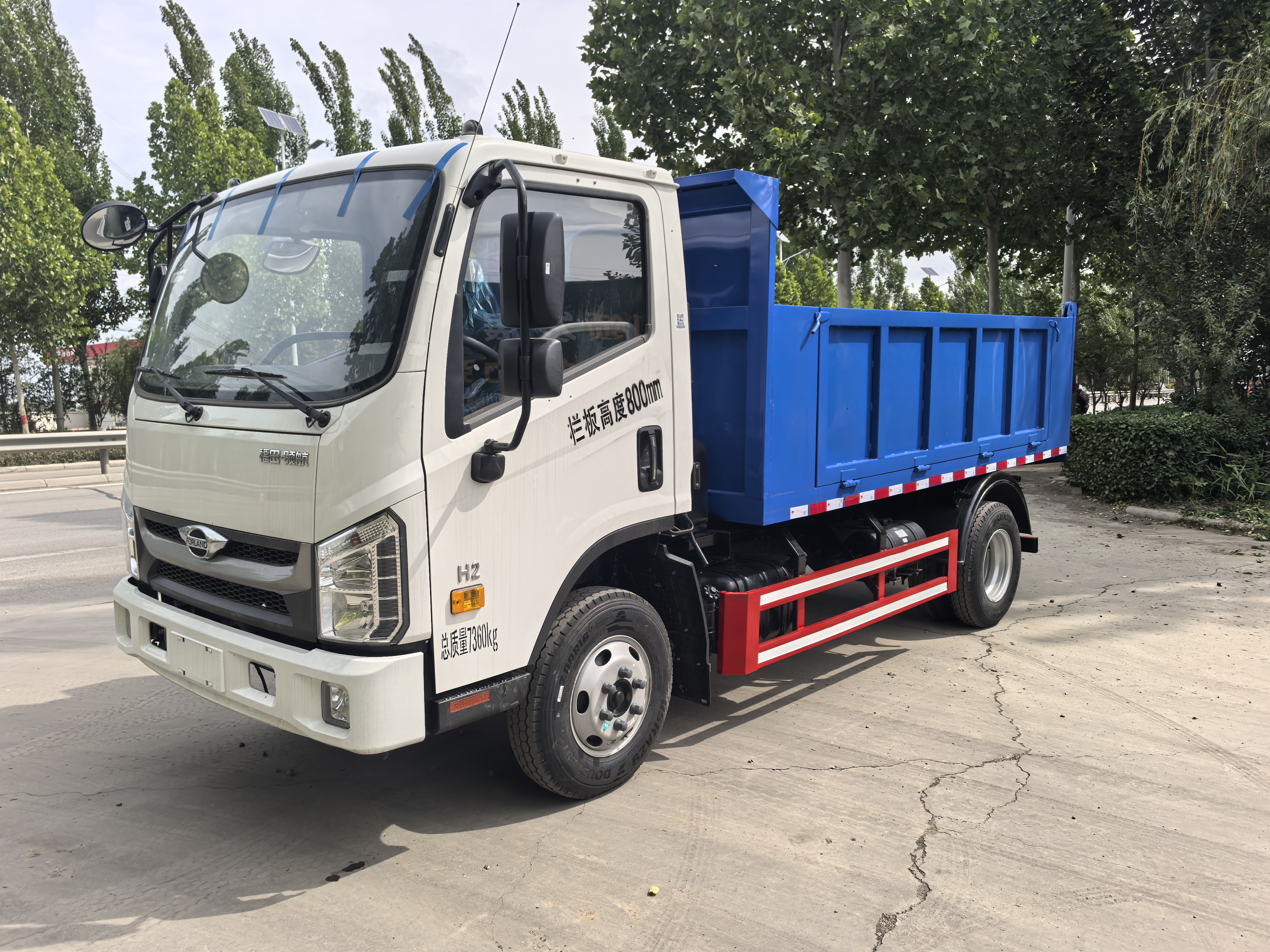 Used Foton Aumark H2 5m³ Light Dump Tipper Euro VI 150HP Mini Construction Tipper For Rural Sand Muck Transportation Export