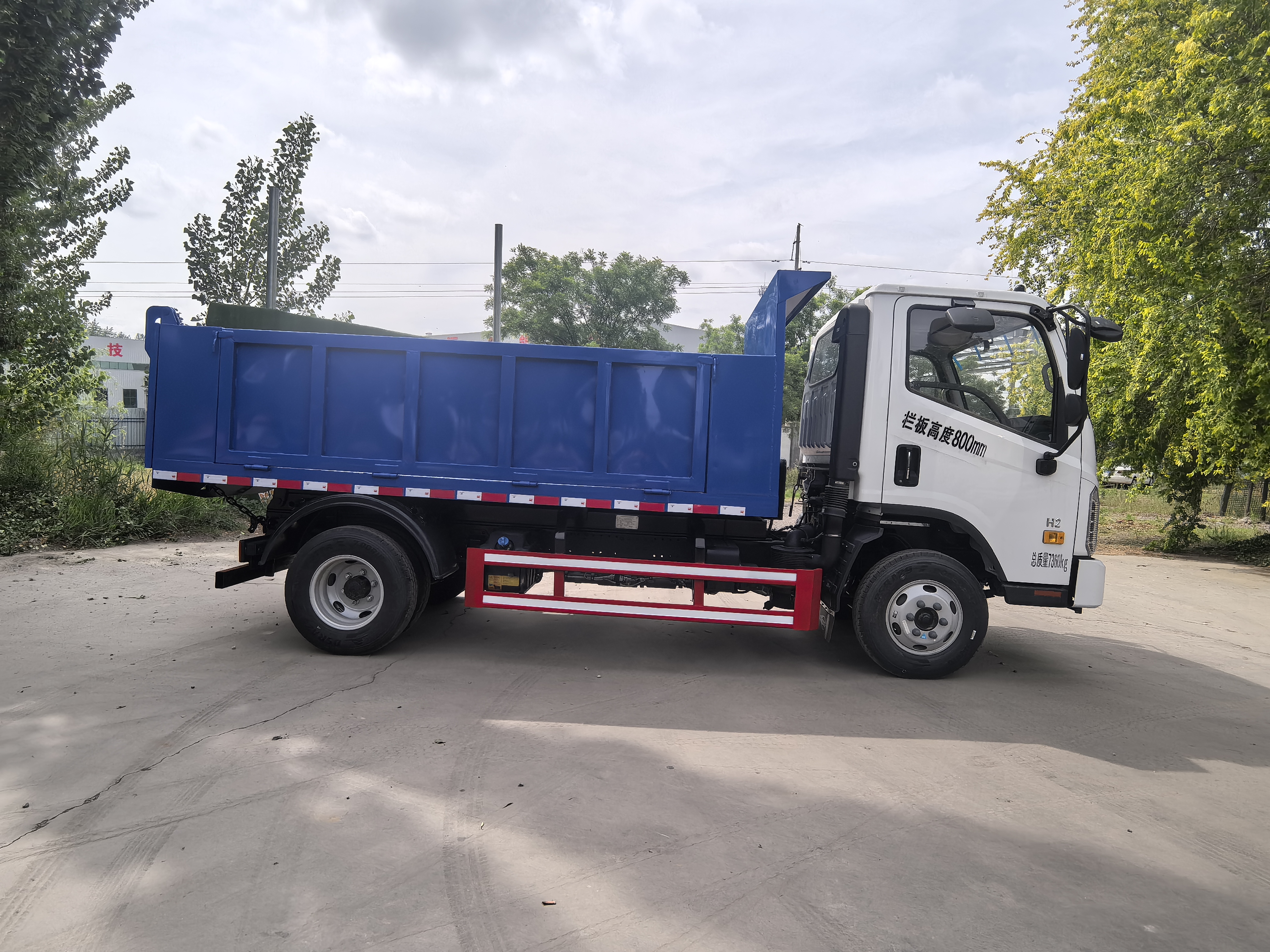 Used Foton Aumark H2 5m³ Light Dump Tipper Euro VI 150HP Mini Construction Tipper For Rural Sand Muck Transportation Export