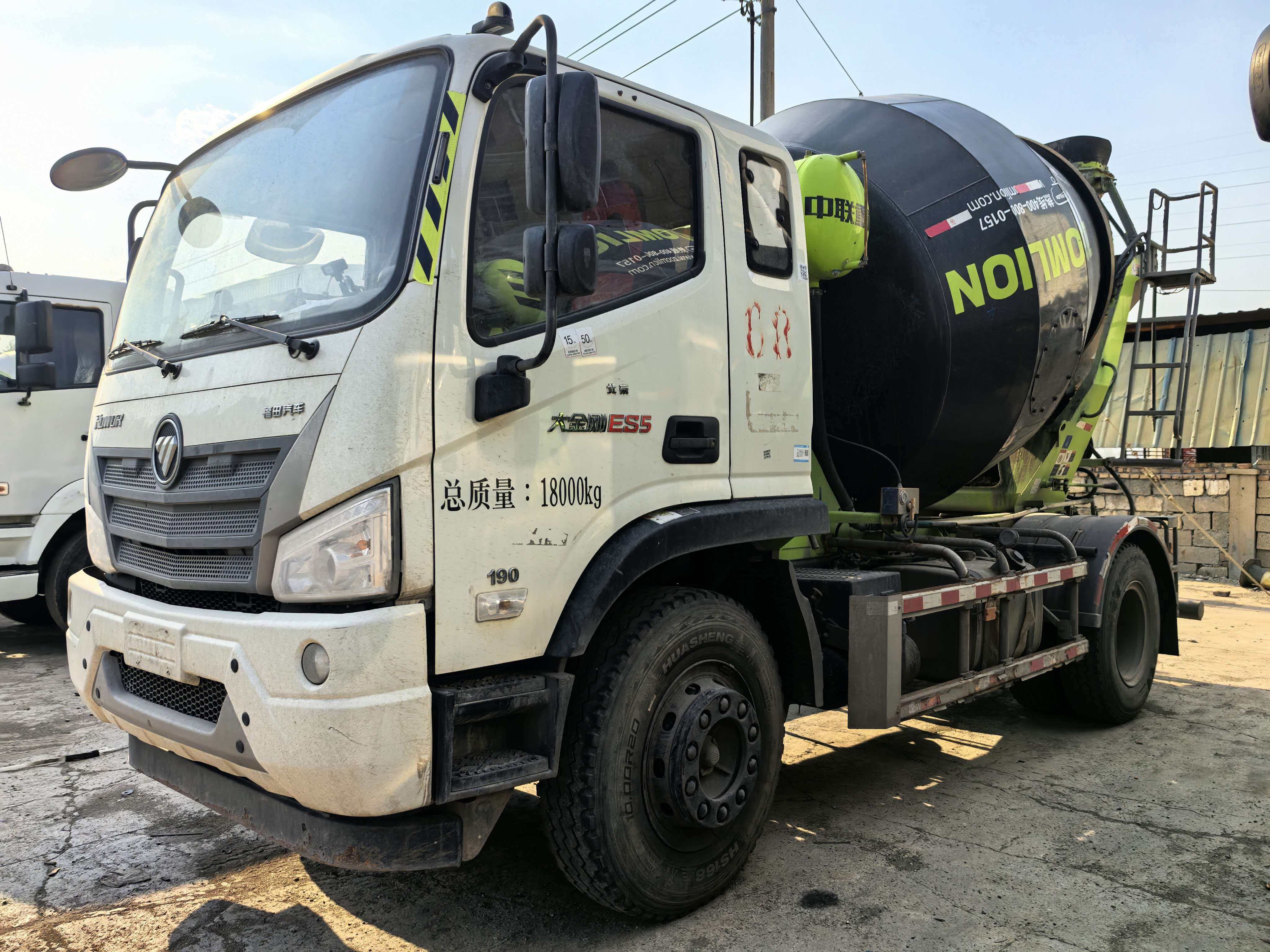 2024 Used 4×2 Concrete Mixer Truck With 190HP Weichai Engine Small Cement Mix Tanker For Construction Export
