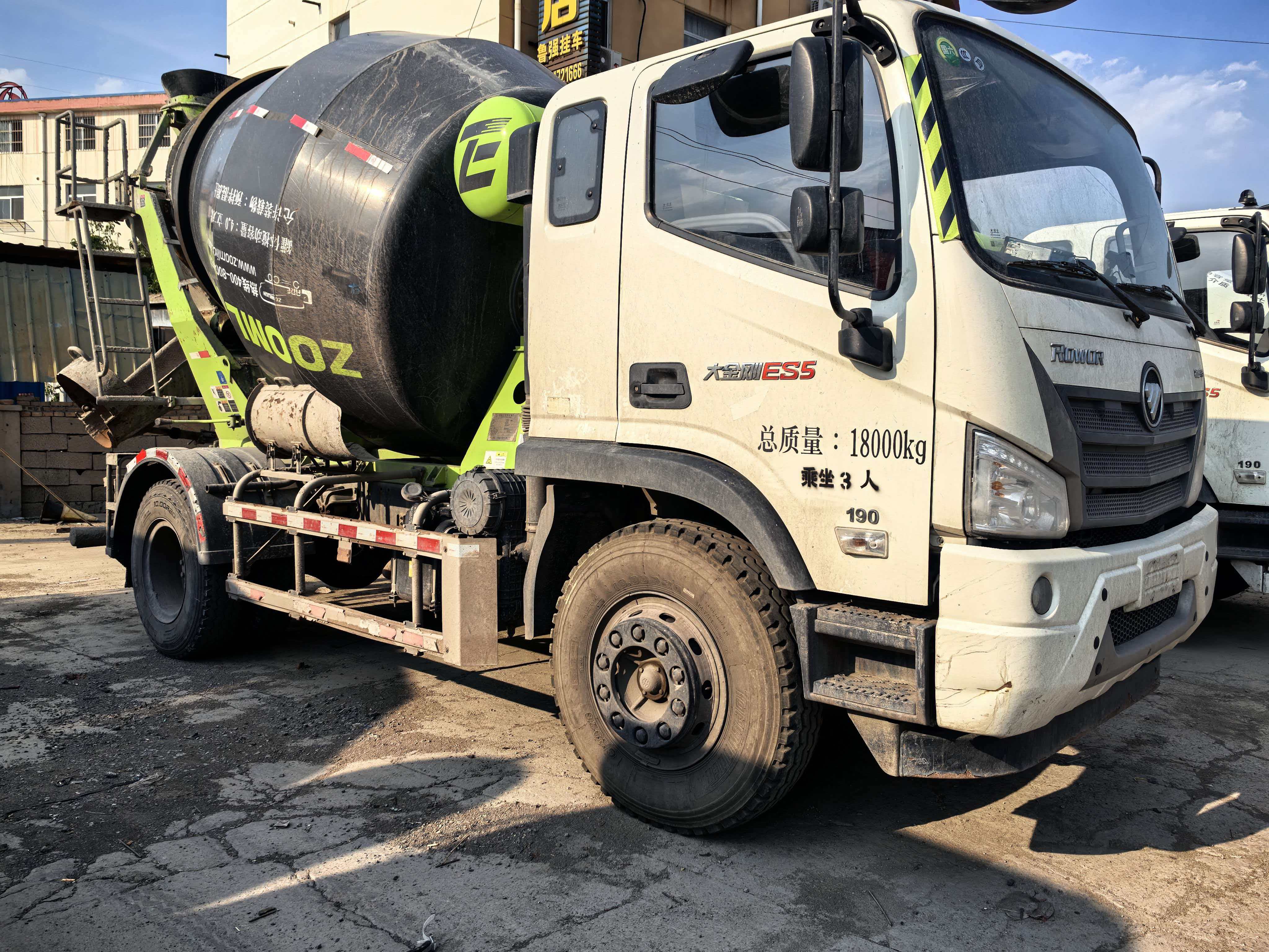 2024 Used 4×2 Concrete Mixer Truck With 190HP Weichai Engine Small Cement Mix Tanker For Construction Export