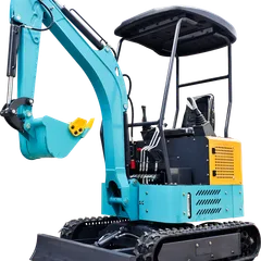 Model 17 Enclosed Cab Mini Excavator, 1.7 Ton Kubota D1105 Zero Tail Indoor Construction Digger for Farm Garden and Small Earthmoving Work