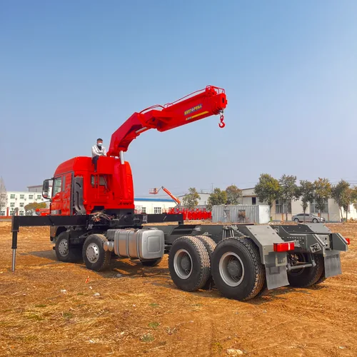 Heavy truck mounted crane