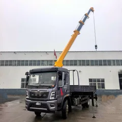 Heavy truck mounted crane