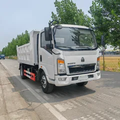 Used Howo 4×2 Light Dump Tipper Euro III 115HP Mini Construction Tipper For Rural Sand Muck Transportation Export