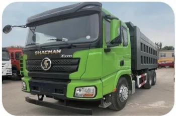 Used 6X4 Construction Dump Tipper Truck For Export Green Orange Yellow Mine Muck Transport Dumper Stock