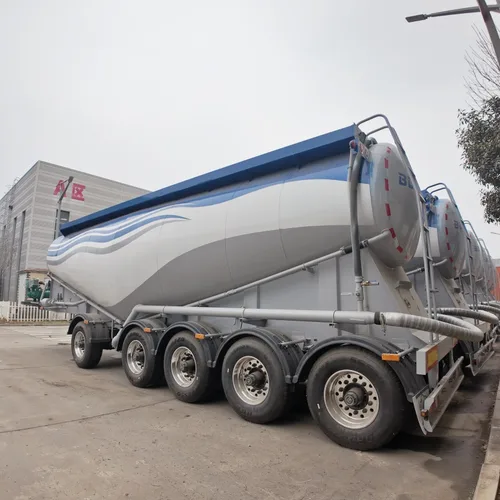 Custom Heavy-Duty 5-Axle WV Bulk Cement Tank Semi-Trailer Made in Chinese Factory Lifting Axle Available Suitable for Transportation on Various Complex Roads, Fast Discharging & Low Residual Material