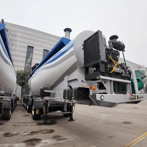 Custom Heavy-Duty 5-Axle WV Bulk Cement Tank Semi-Trailer Made in Chinese Factory Lifting Axle Available Suitable for Transportation on Various Complex Roads, Fast Discharging & Low Residual Material