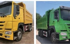 Used HOWO 8x4 Dump Tipper Truck Second Hand Construction Muck Sand Transport Dumper Multi-Color In Stock