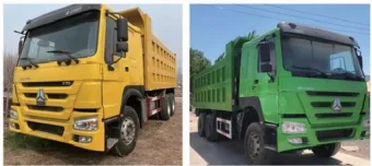 Used HOWO 8x4 Dump Tipper Truck Second Hand Construction Muck Sand Transport Dumper Multi-Color In Stock