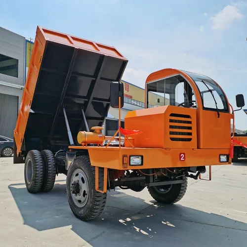Four unlike engineering transport vehicles