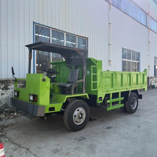 Four unlike engineering transport vehicles