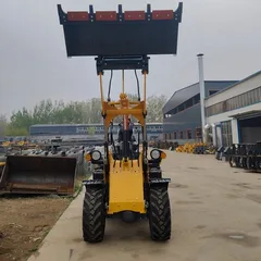 Factory mini backhoe loader 3300KG 4WD with 1 ton rated load for farm use