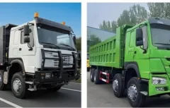 Used SINOTRUK HOWO 8X4 Dump Tipper Truck 40-50 Ton Construction Muck Sand Transport Multi-Color In Stock Dumper