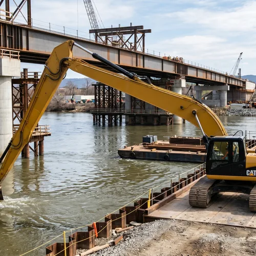 Maximizing Bridge Construction Efficiency: The Strategic Advantages of Long Reach Excavators