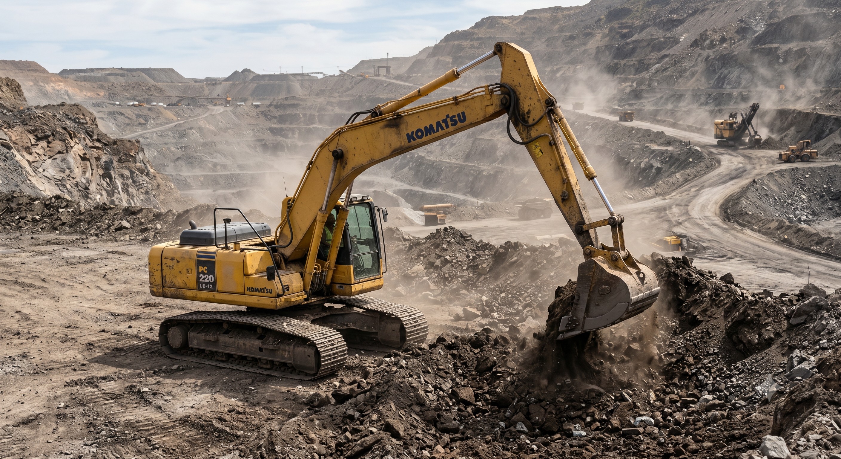 Komatsu PC220LC-12 | 22-Ton Excavator for Mining & Earthmoving