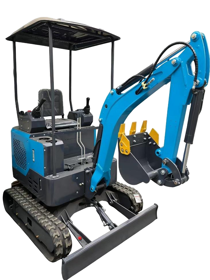 1200kg Mini Crawler Excavator Model 18S With Canopy Cast Iron Counterweight 10+3 Dual Pump Hydraulic Mini Digging Machine