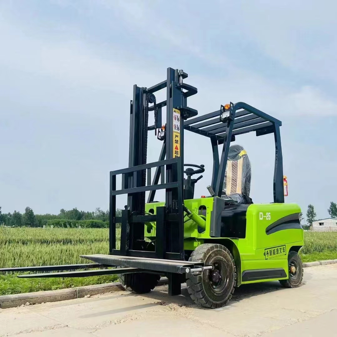 2.5T Lithium Electric Forklift, CPD25 Ride-on Electric Stacker, 2.5 Ton Factory Heavy Goods Handling Forklift