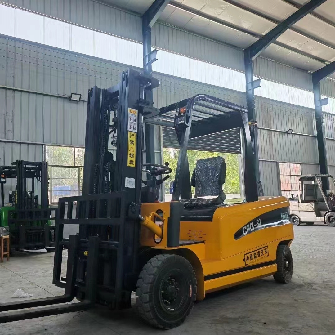3 Ton 4-Wheel Sit-Down Electric Forklift CPD30 Lithium Battery Warehouse Stacker Forklift