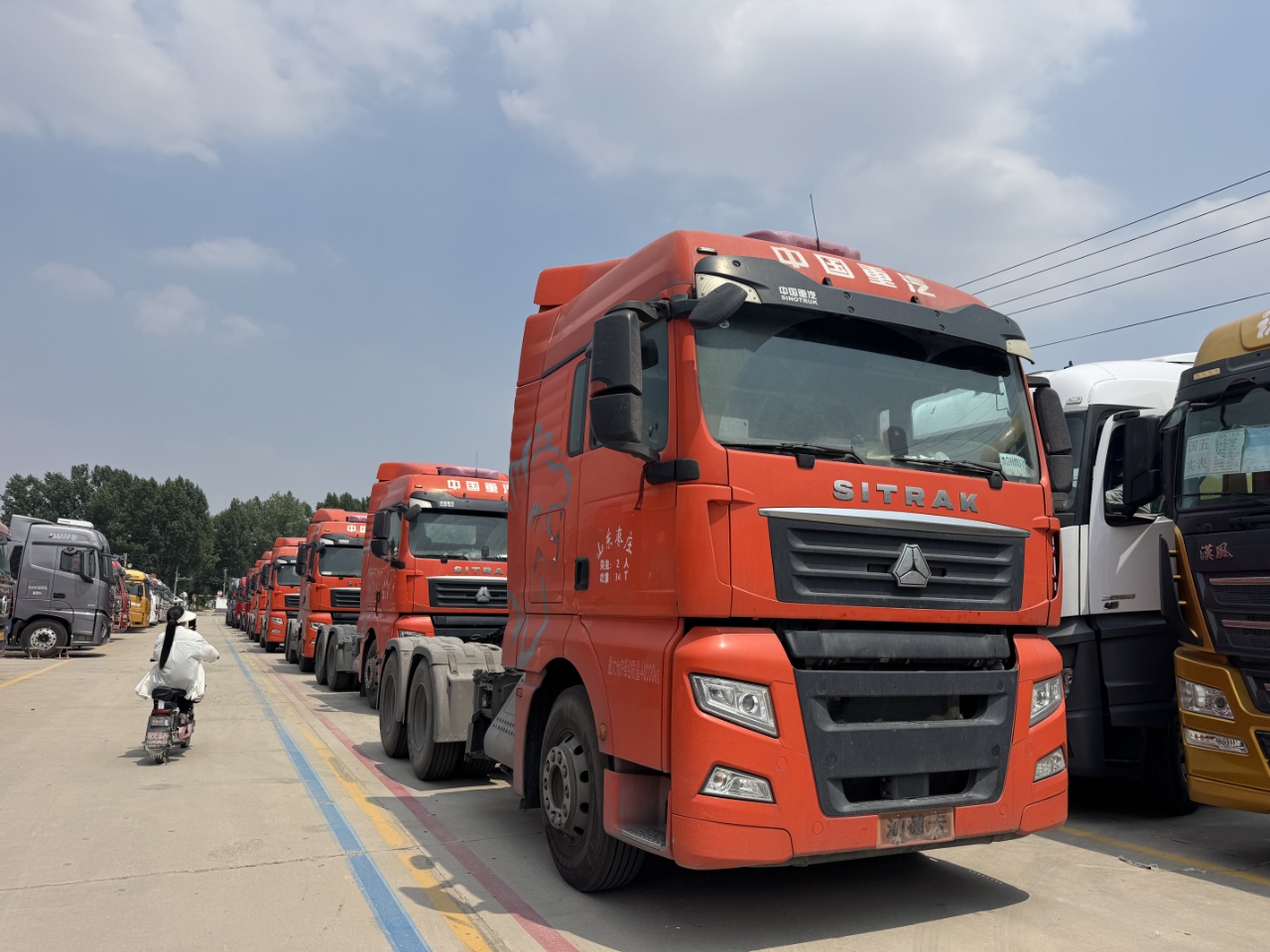 Bulk 10 Units Used Near-new Sitrak G7 Tractors Registered May 2024, MAN 480HP 12-speed Manual 3.7 Ratio Front2/Rear3 Leaf Spring Low Mileage, National Transfer & Installment Available