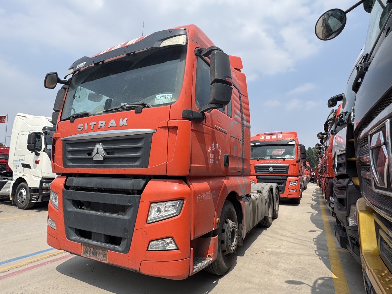 Bulk 10 Units Used Near-new Sitrak G7 Tractors Registered May 2024, MAN 480HP 12-speed Manual 3.7 Ratio Front2/Rear3 Leaf Spring Low Mileage, National Transfer & Installment Available