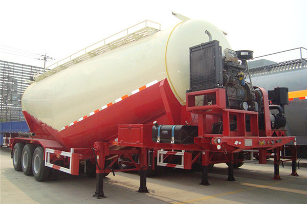30cbm 3-Axle 3-Compartment Powder Material Transport Truck cement tanks bulk powder trailer For Sale