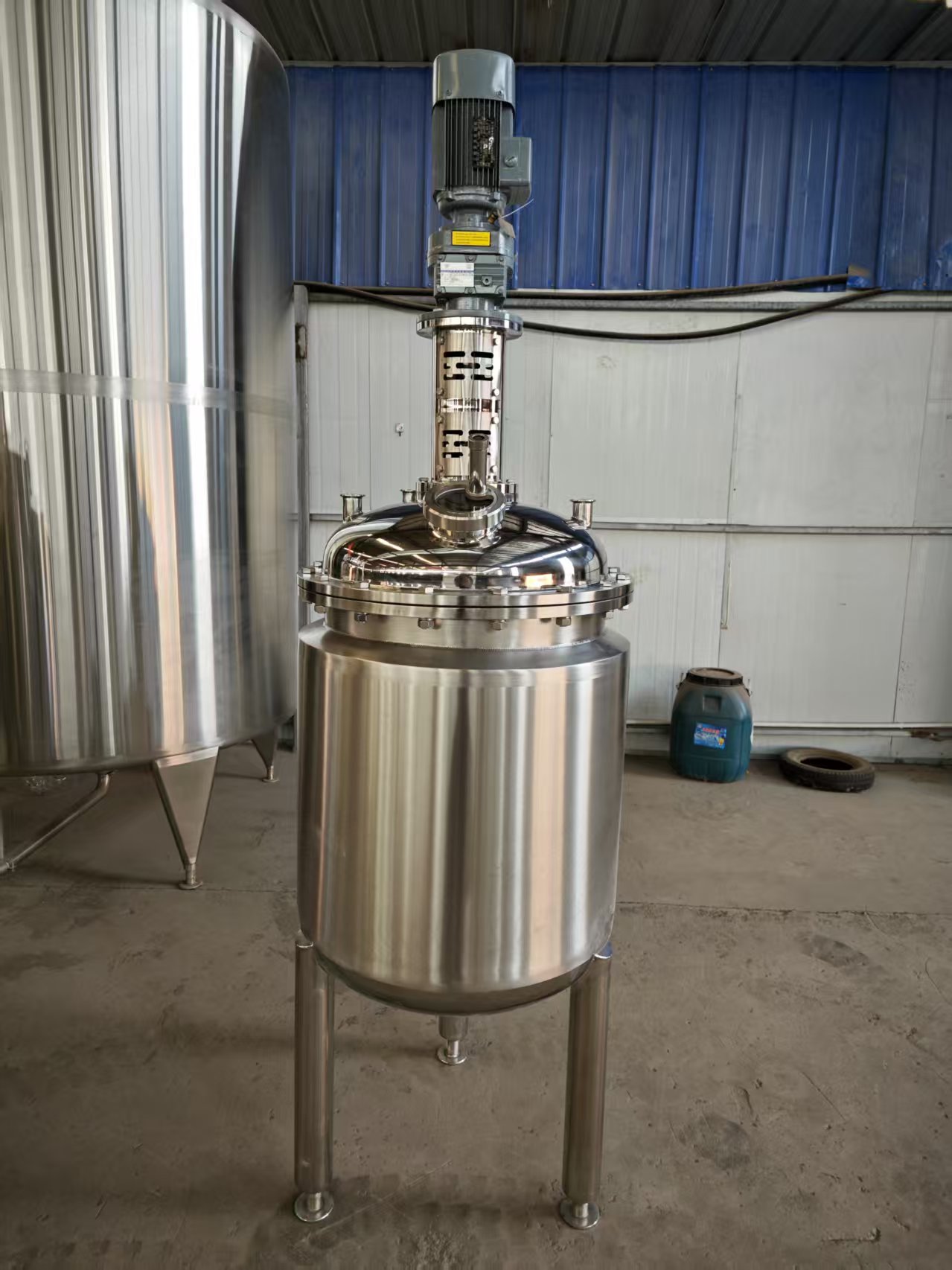 Stainless Steel Mixing Tank, Liquid Blending Fermentation Tank, Jacketed Reaction Kettle