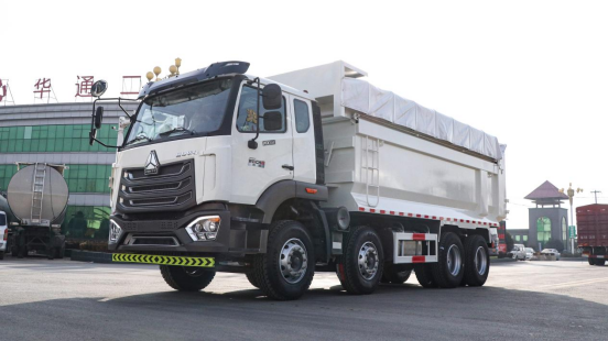 380/400HP Weichai WP10 HOWO NX 8×4 12-wheel City Dumper Truck With Sealed Rainproof Cargo Box