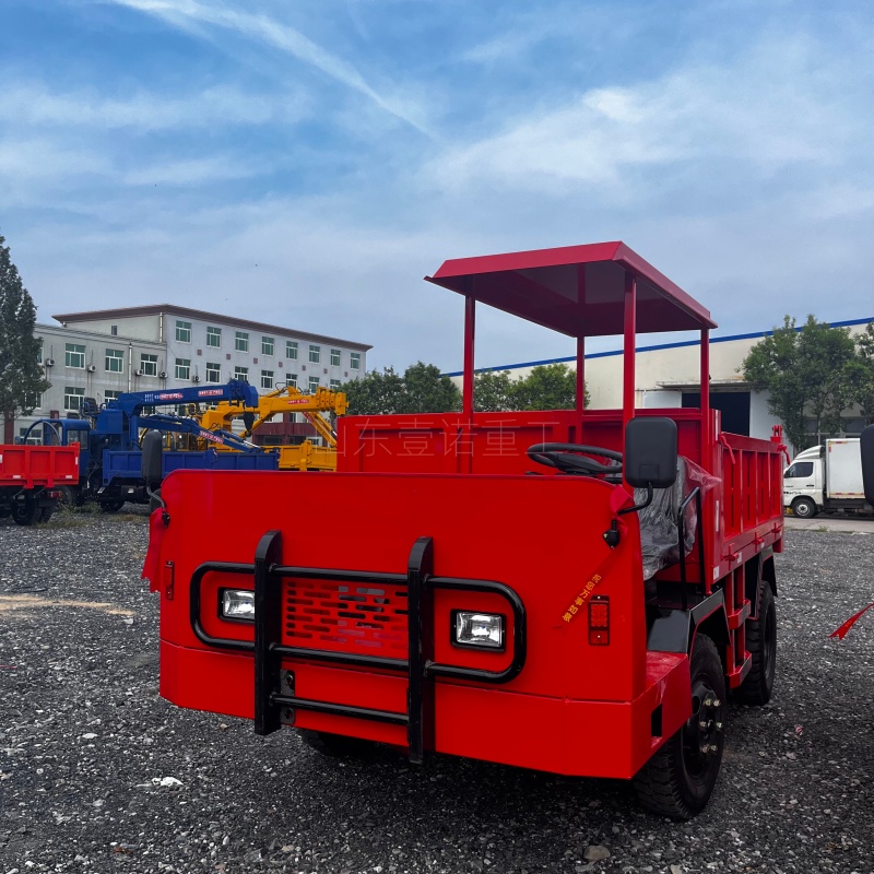 Four unlike engineering transport vehicles