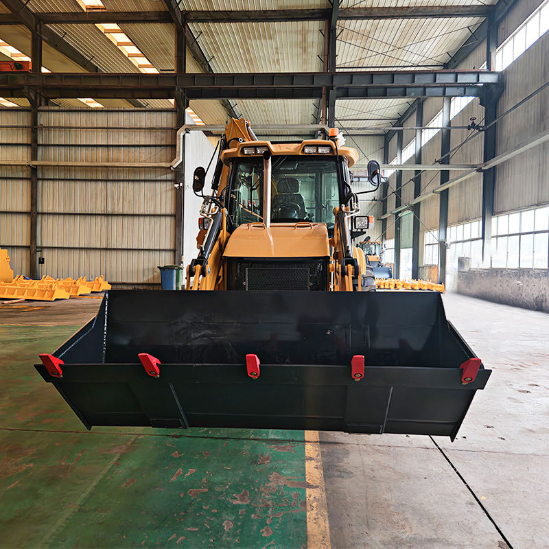 Hydraulic backhoe loader with 46.5KN digging force for trenching
