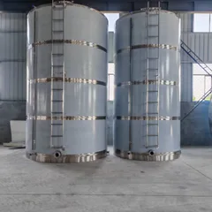 Stainless Steel Storage Tank, Large Vertical Liquid Holding Tank, Sealed Wine Storage Vessel