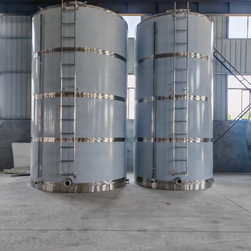 Stainless Steel Storage Tank, Large Vertical Liquid Holding Tank, Sealed Wine Storage Vessel