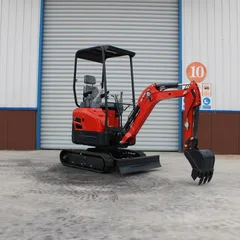 SL17JC-6 1.7 Ton Mini Crawler Excavator, Small Digger For Garden Renovation & Greenhouse Loosening, Mini Excavator For Construction Landscaping Export
