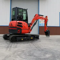 SL35JF-6P 3.5 Ton Fully Enclosed Cabin Mini Crawler Excavator, Small Digger With Air Condition For Municipal Engineering Orchard Greenhouse Breaking & Trenching Export